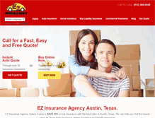 Tablet Screenshot of ezinsuranceagency.com